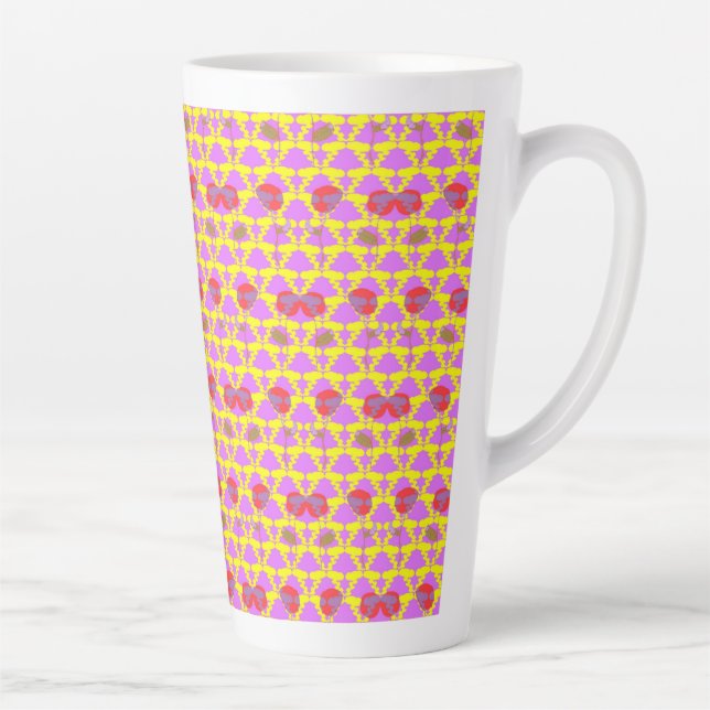 Caneca De Café Latte Two Flowers Roses (Direita)