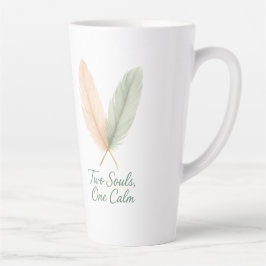 Caneca De Café Latte Two Souls, One Calm – Serenity Script Mug
