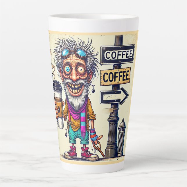 Caneca De Café Latte Ugly Coffee Humerous Mug, 11 oz (Frente)