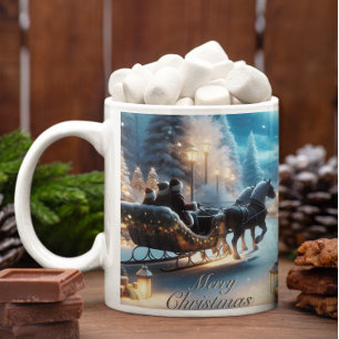 Caneca De Café Latte Um belo passeio com Papais noeis