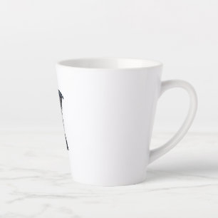 Caneca De Café Latte Um cachorro bonito Border Collie