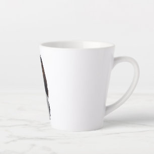 Caneca De Café Latte Um cachorro bonito Rei Charles Spaniel