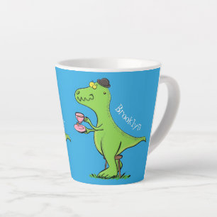 Caneca De Café Latte Um desenho animado e engraçado