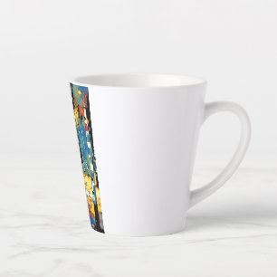 Caneca De Café Latte Um Dia Abstrato