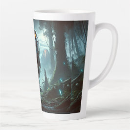 Caneca De Café Latte Um enorme Tyrannosaurus rex