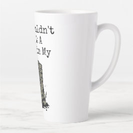 Caneca De Café Latte "Um Milha nos Meus Coturnos"