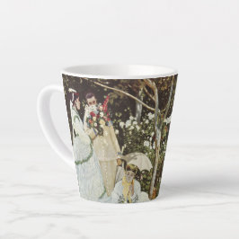 Caneca De Café Latte Um moinho de vento em Zaandam Claude Monet