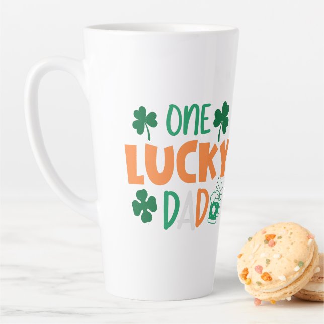 Caneca De Café Latte Um Pai Sortudo (In Situ)