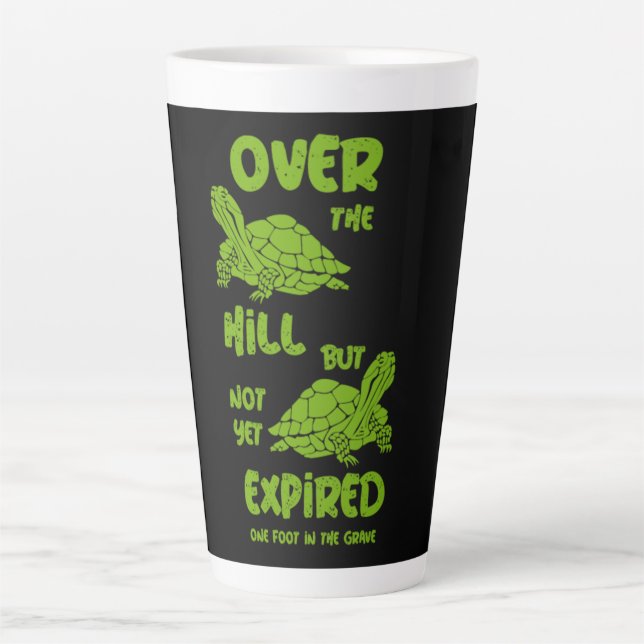 Caneca De Café Latte Um Pé No Grave (Frente)