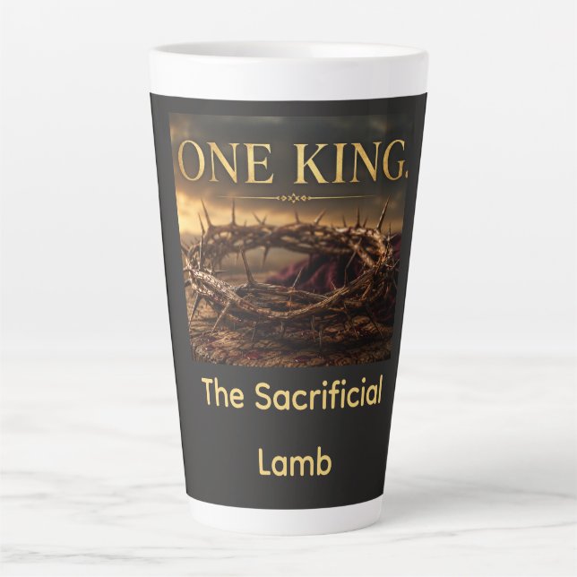 Caneca De Café Latte Um Rei (Frente)