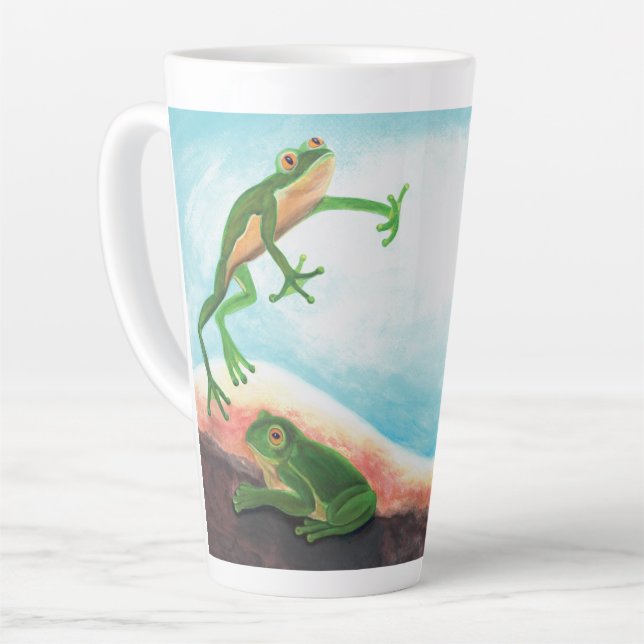 Caneca De Café Latte Um surpreendente ciclo de vida de um sapo (Ângulo esquerdo)