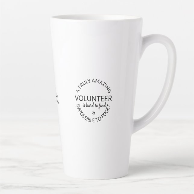 Caneca De Café Latte Um Voluntário Realmente Incrível (Direita)