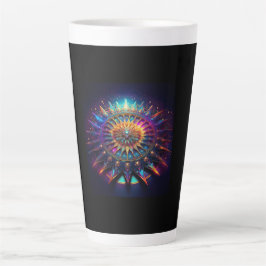 Caneca De Café Latte Uma Fractal de Gáspea de Sierpinski