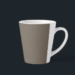 Caneca De Café Latte uma parede marrom com um relógio preto e branco<br><div class="desc">Elevem sua decoração doméstica com uma parede marrom moderna e minimalista adornada com um relógio branco e preto chic. Melhore o seu espaço com esta arte monocromática de parede na moda!"</div>