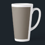 Caneca De Café Latte uma parede marrom com um relógio preto e branco<br><div class="desc">Elevem sua decoração doméstica com uma parede marrom moderna e minimalista adornada com um relógio branco e preto chic. Melhore o seu espaço com esta arte monocromática de parede na moda!"</div>