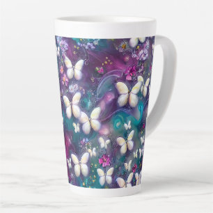 Caneca De Café Latte Uma Série de Borboleta Mística Design 5