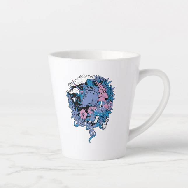 Caneca De Café Latte Unicórnio (Direita)