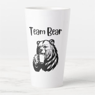 Caneca De Café Latte Urso de Equipe