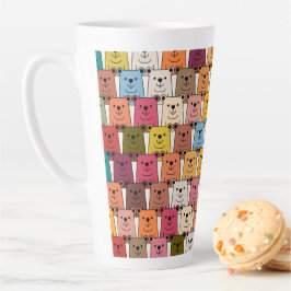 Caneca De Café Latte Urso de Teddy