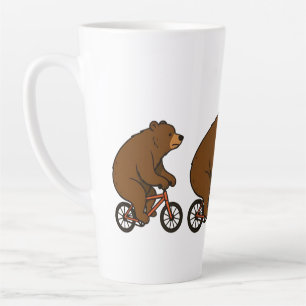 Caneca De Café Latte Urso em uma Bicicleta – Vibrações de uma Viagem Se