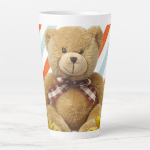 Caneca De Café Latte Urso Latino de Girassol