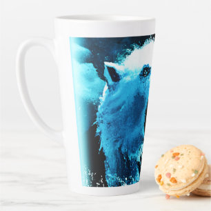 Caneca De Café Latte "Urso Polar Irritado" - Pintura Bonita. Comprar Ag