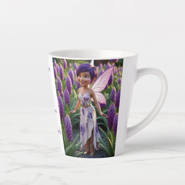 Caneca De Café Latte Uva Hyacinth Fairy (Direita)