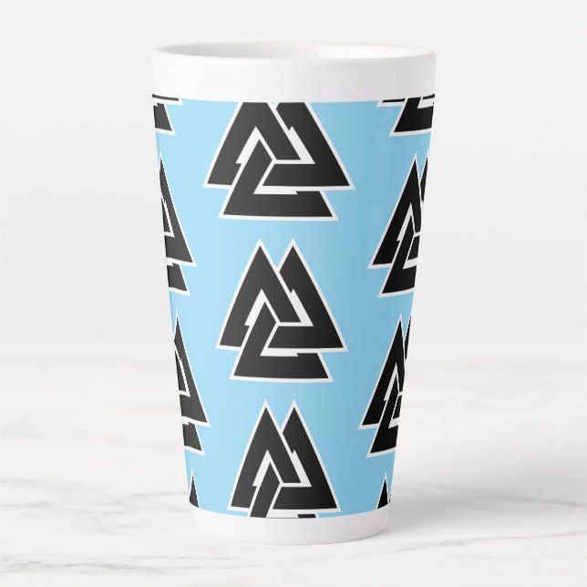 Caneca De Café Latte Valknut (Frente)