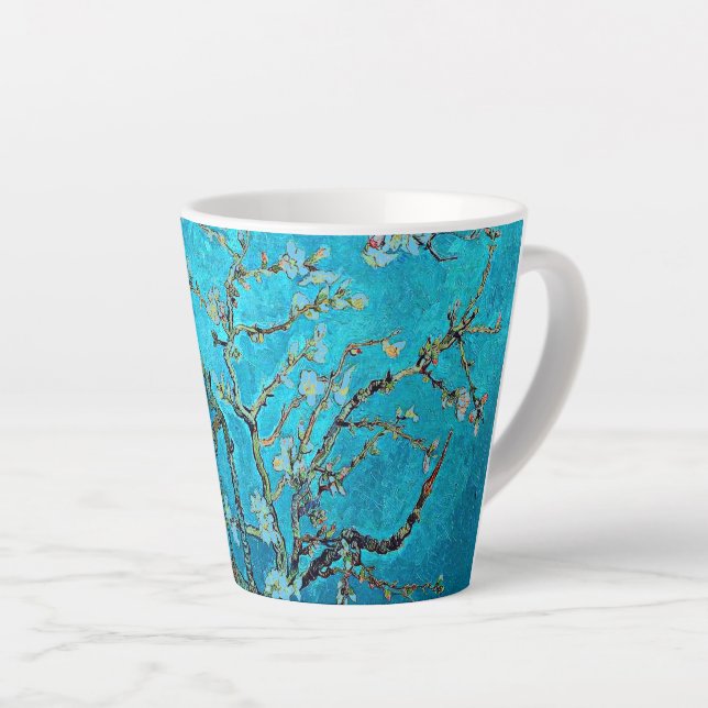 Caneca De Café Latte Van Gogh - Almond Blossoms,  (Ângulo direito)