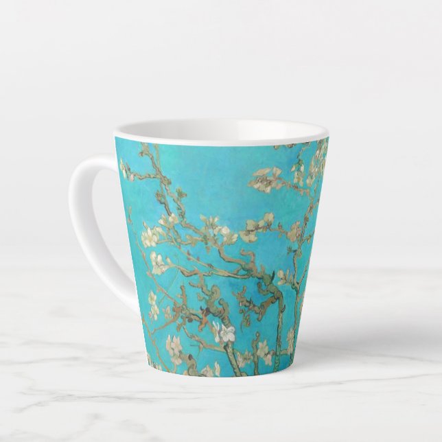 Caneca De Café Latte Van Gogh Almond Blossoms (Ângulo esquerdo)