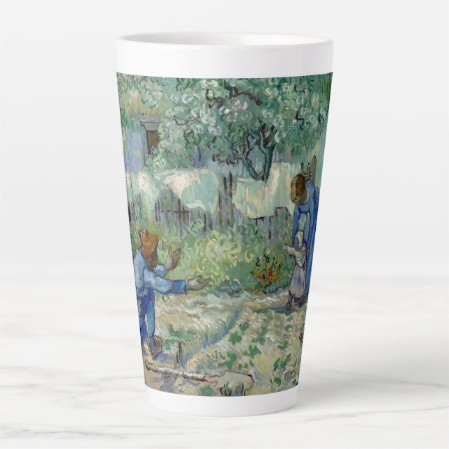 Caneca De Café Latte Van Gogh First Steps Mug (Frente)