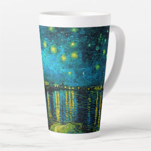 Caneca De Café Latte Van Gogh Starry Night Over the Rhône