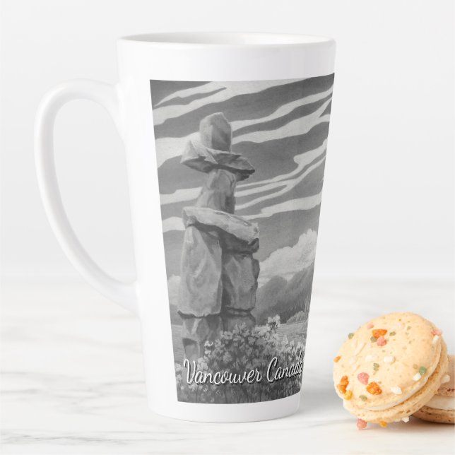 Caneca De Café Latte Vancouver BC Canadá Copos de café Mugs e Óculos (In Situ)