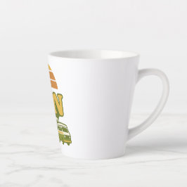 Caneca De Café Latte VANtastic Retro 70s Van Graphic da vida