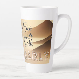 Caneca De Café Latte Veja Seu Caminho Claramente