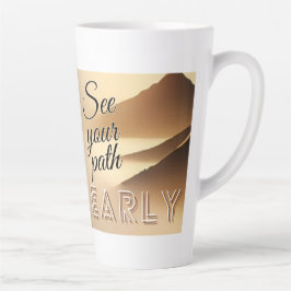 Caneca De Café Latte Veja seu patch claramente