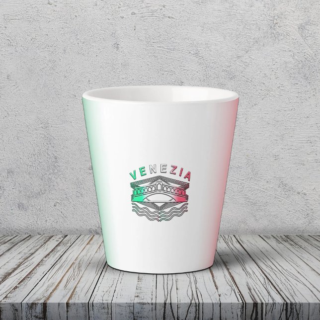 Caneca De Café Latte Venezia Rialto Bold Lines (Criador carregado)