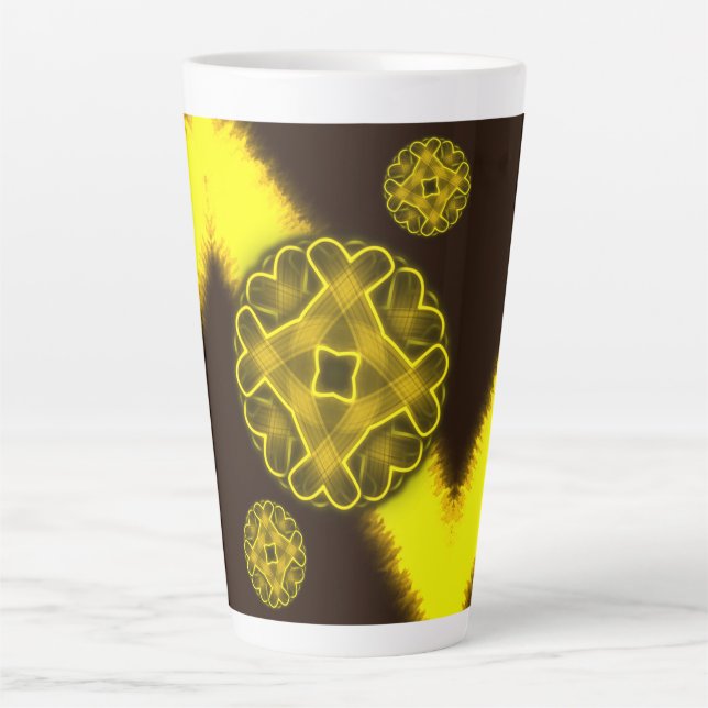 Caneca De Café Latte Ver a minha luz (Frente)