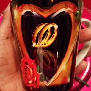 Caneca De Café Latte Verdadeiro Amor Dia do Casamento 