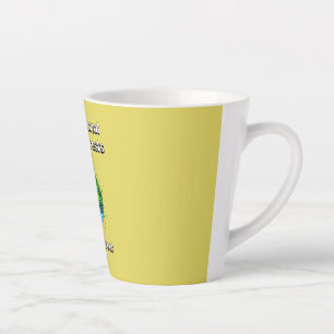 Caneca De Café Latte Verde é Excelente. Dia Internacional das Florestas