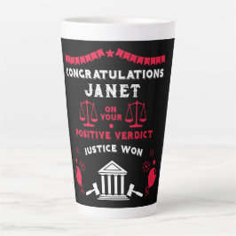 Caneca De Café Latte veredicto do Tribunal parabéns