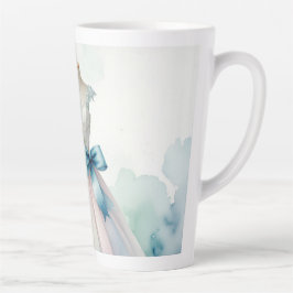 Caneca De Café Latte Vestido de Noiva para Chá de Noiva com Nome Person