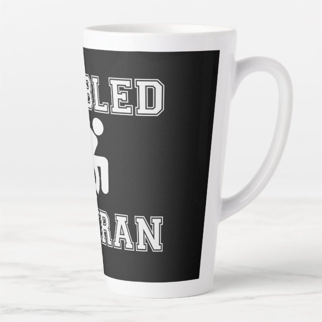 Caneca De Café Latte Veterano desativado (Direita)