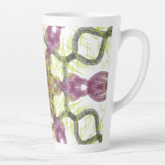 Caneca De Café Latte Vibes Mug | Arte tropical de Abstrato vibrante