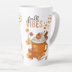 Caneca De Café Latte Vibrações de Outono