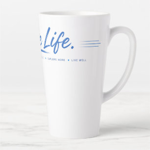 Caneca De Café Latte Vida Ativa Mexa Seu Corpo Motivação Fitness