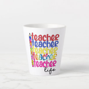 Caneca De Café Latte Vida de Professora