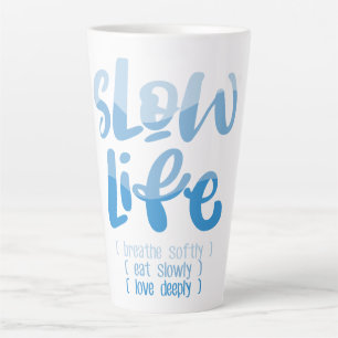 Caneca De Café Latte Vida lenta 2