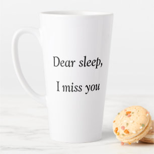 Caneca De Café Latte Vida útil do Duro Engraçado Cotação de trabalho At