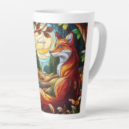 Caneca De Café Latte Vidro Arrefecido